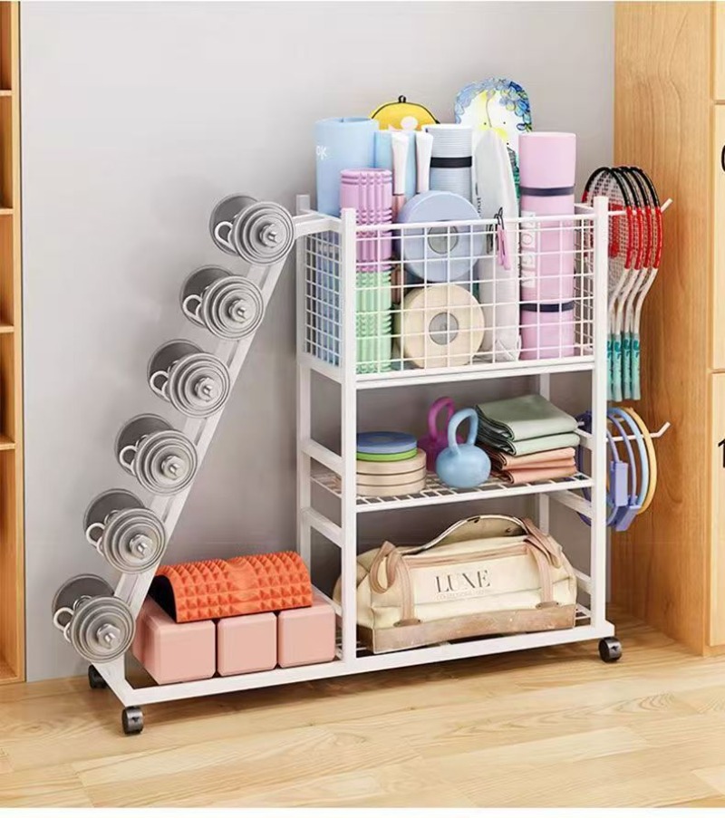 Portable Wheeled Household Sto - Sports Equipment Organizer Rack ulasan dan harga