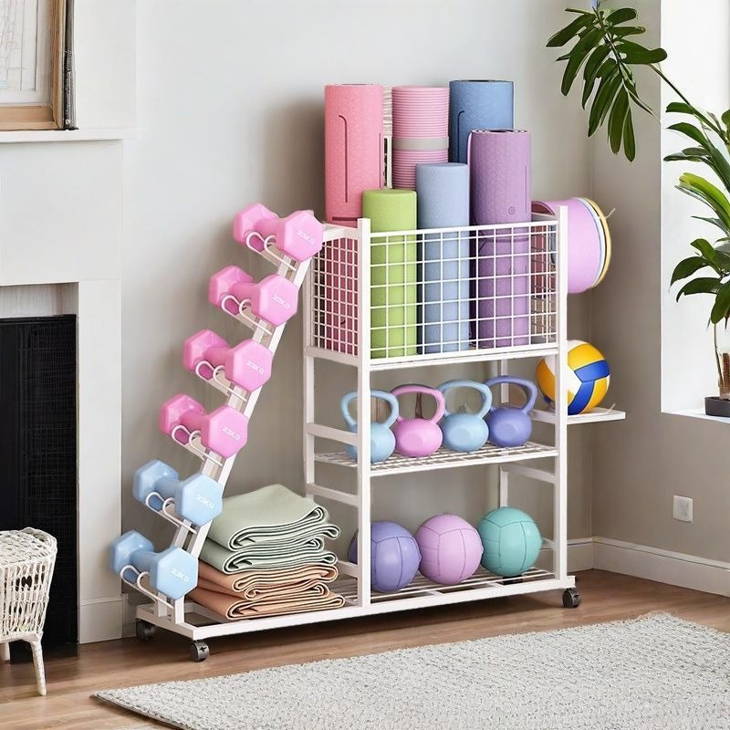 Portable Wheeled Household Sto - Sports Equipment Organizer Rack ulasan dan harga