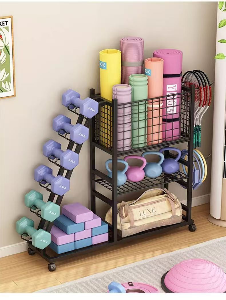 Portable Wheeled Household Sto - Sports Equipment Organizer Rack ulasan dan harga