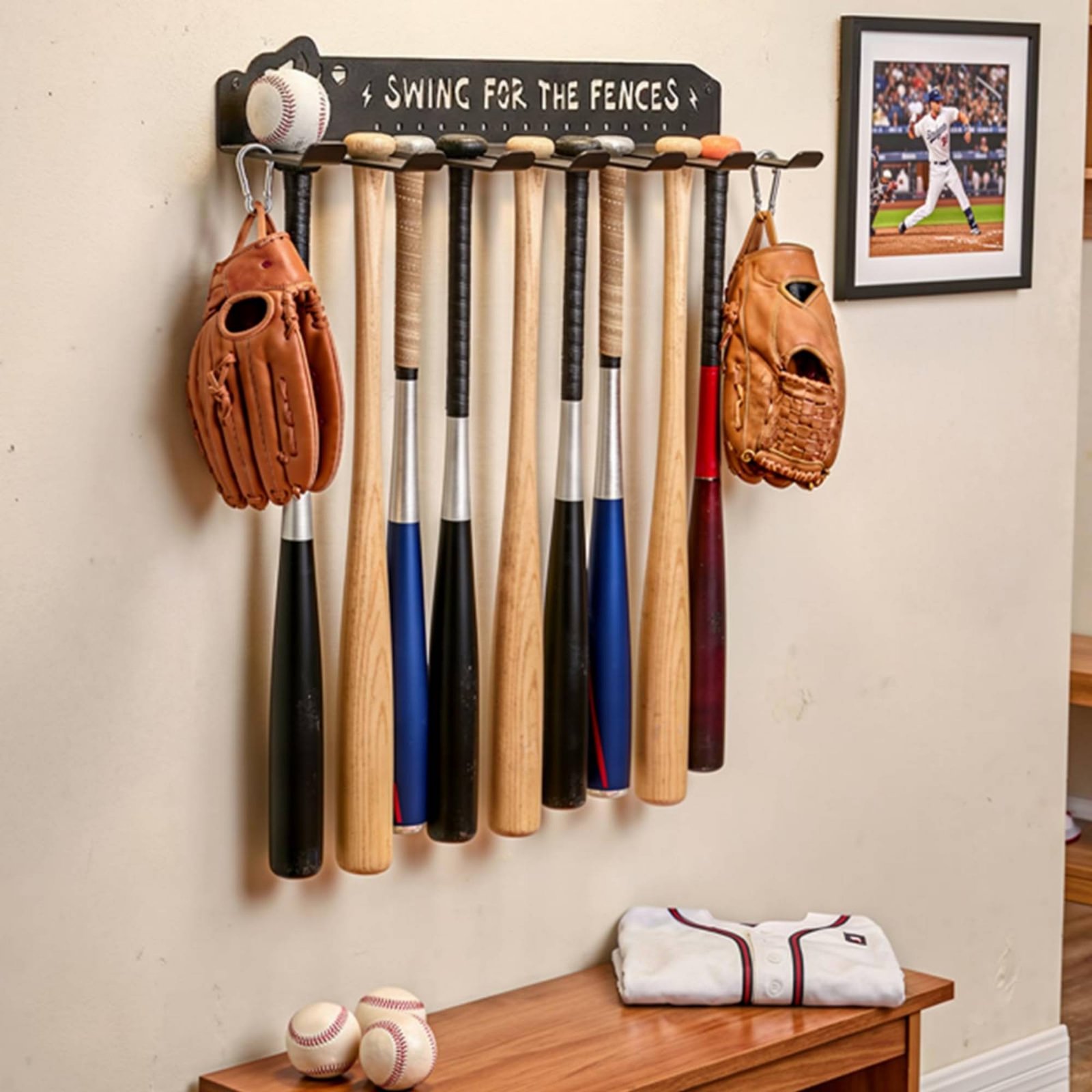 8 Hook Sports Equipment Rack H - Sports Equipment Organizer Rack ulasan dan harga