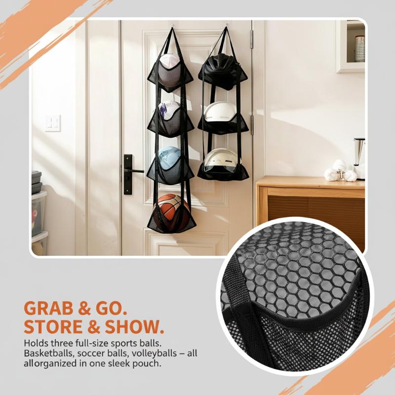 Wall Mounted Basketball Storag - Sports Equipment Organizer ulasan dan harga