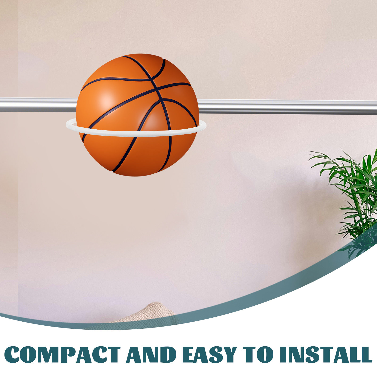 5Pcs Wall Mounted Sports Equip - Sports Equipment Organizer Rack ulasan dan harga