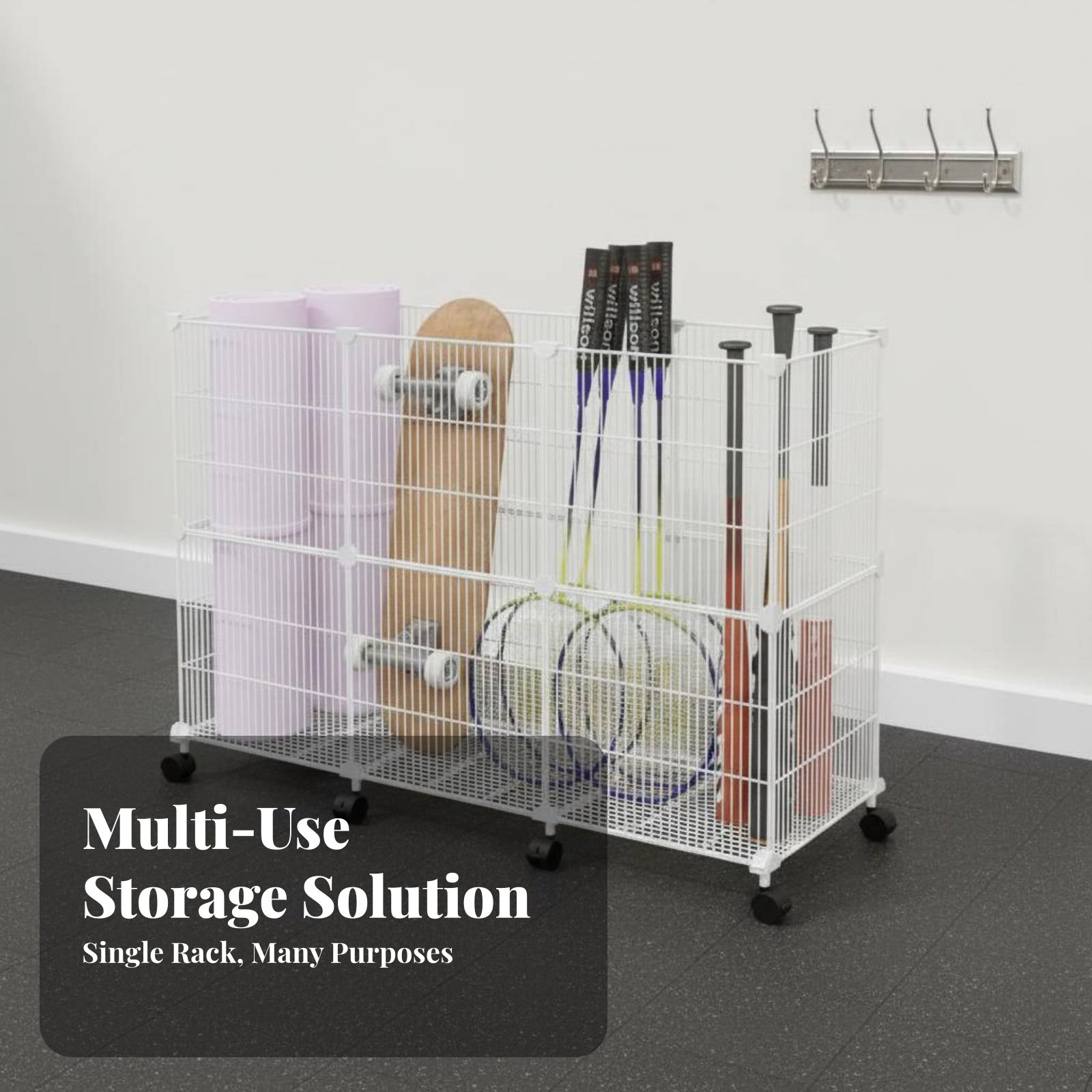 Sports Equipment Storage Cart  - Sports Equipment Organizer Rack ulasan dan harga